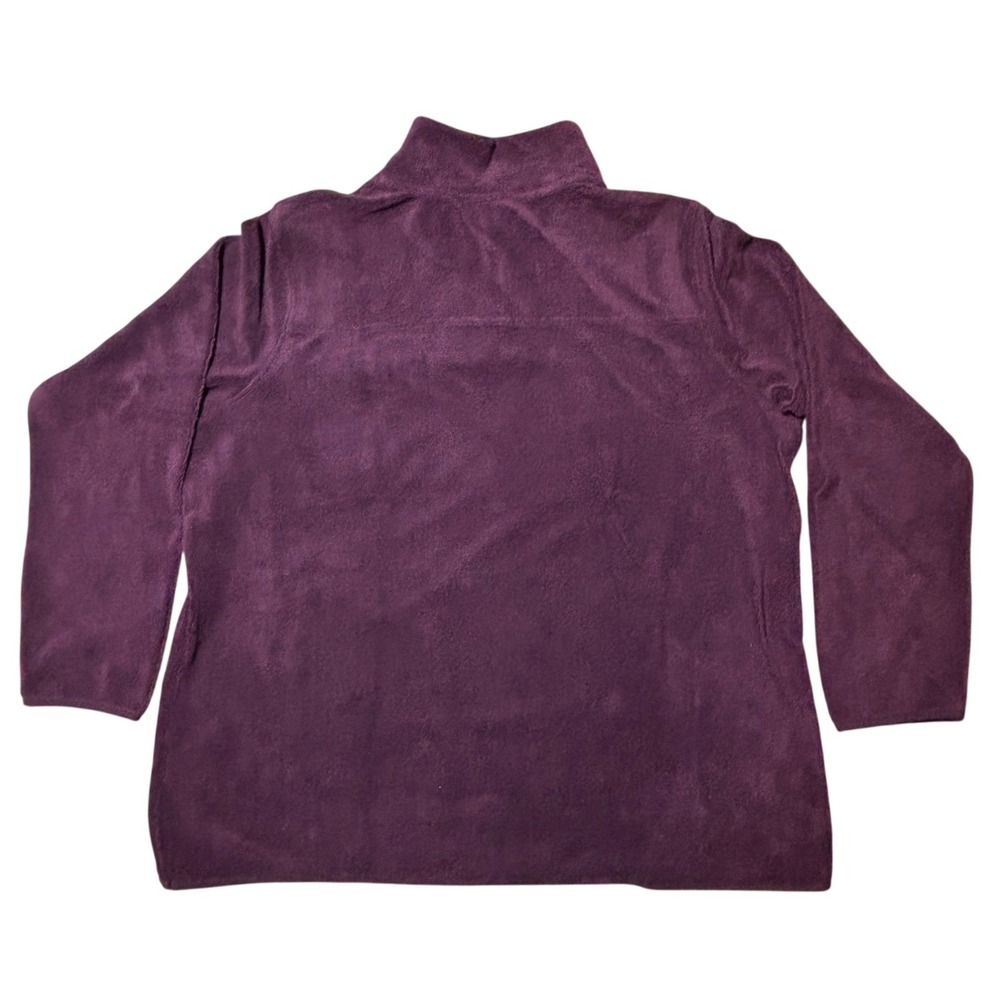 NWT 32 Degrees Women's Purple Fleece Snap Neck Pullover Sweatshirt Size XL - Picture 2 of 8
